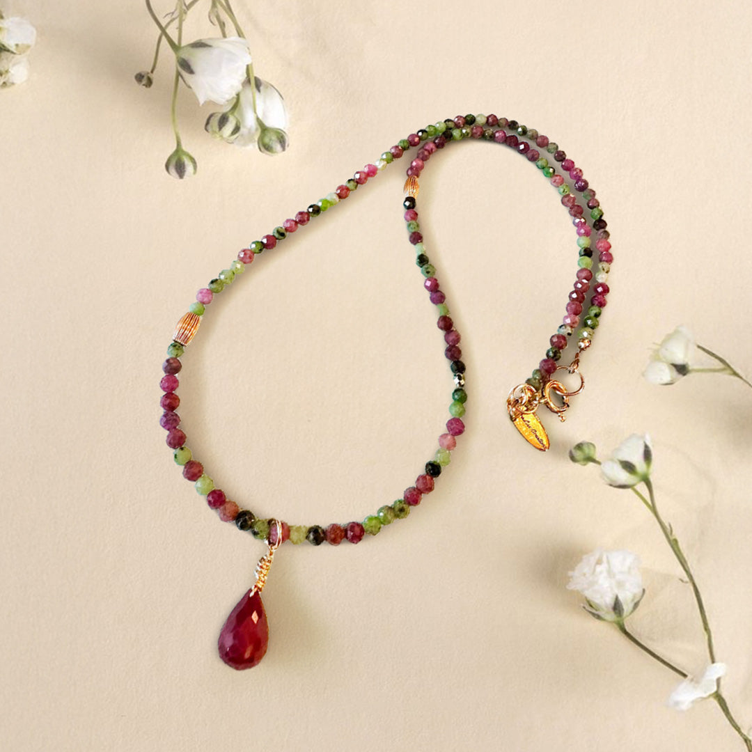 Ruby & Zoisite Necklace