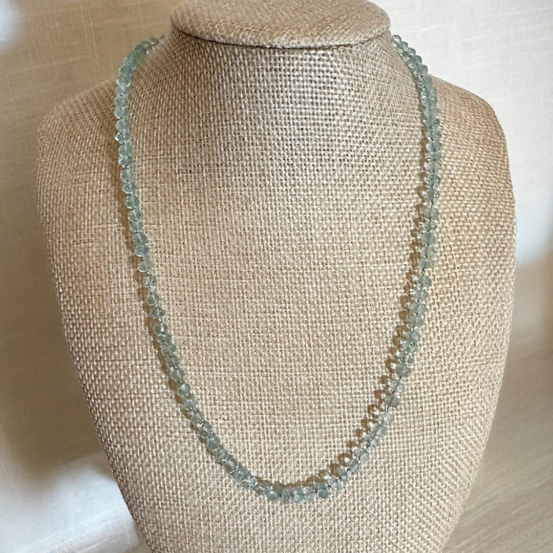 Faceted Aquamarine necklace