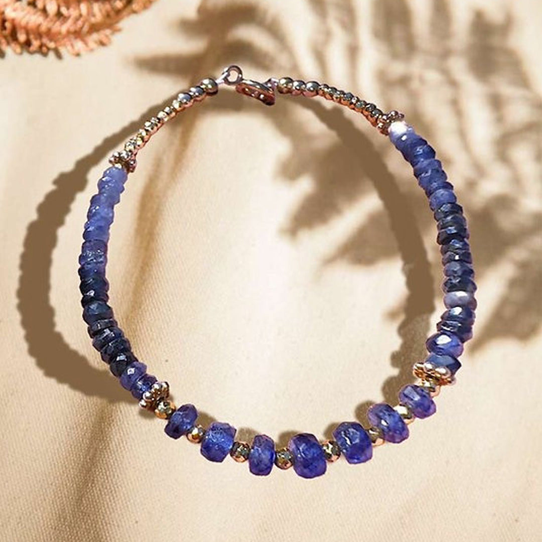 Blue sapphires shine