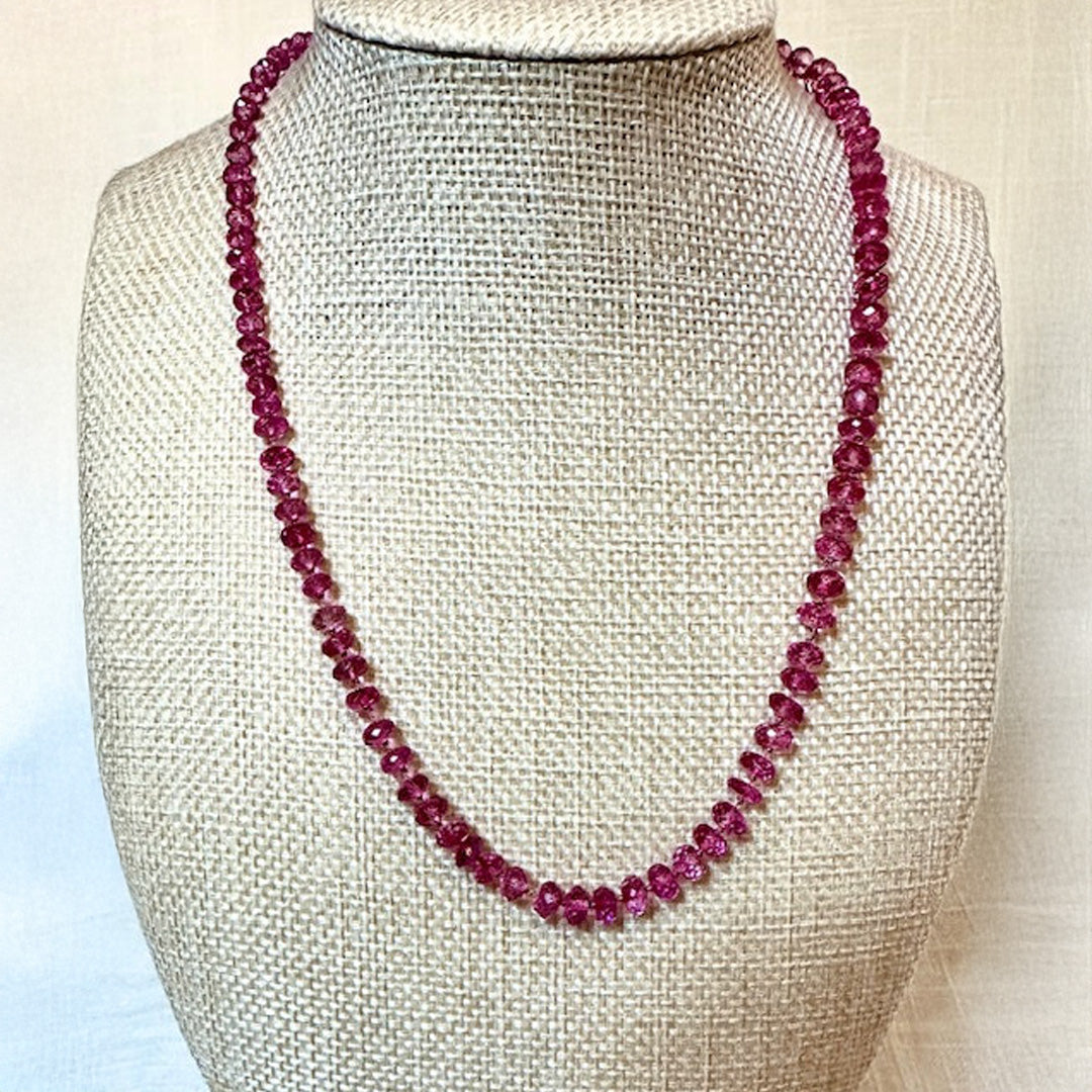 Royal Pink Topaz necklace