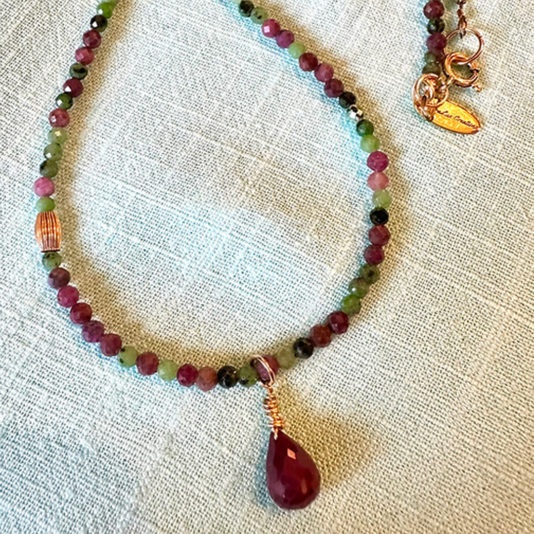 Ruby & Zoisite Necklace