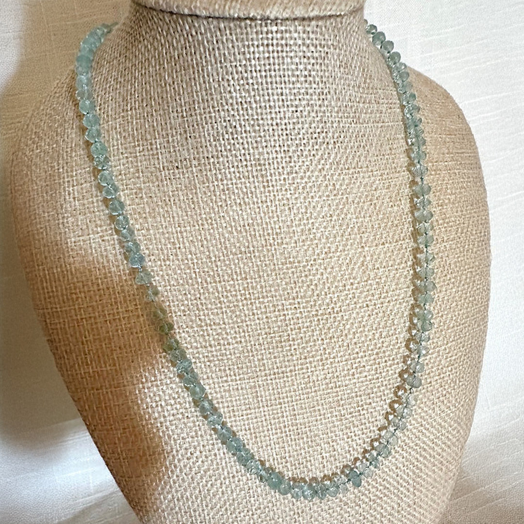 Faceted Aquamarine necklace