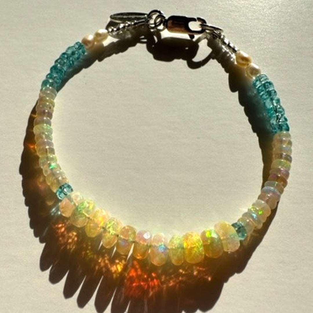 Opal, apatite & pearl